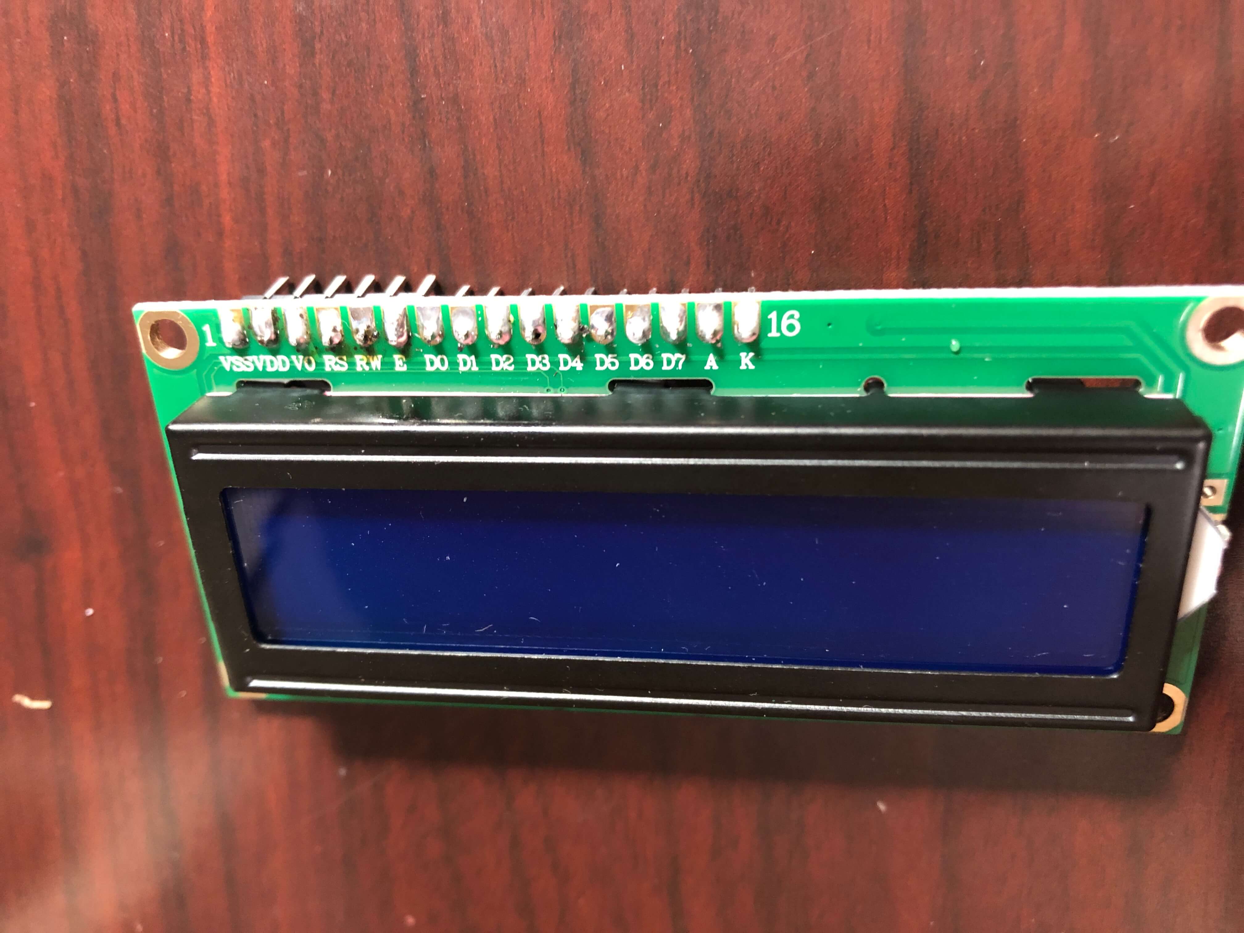 LCD Soldered
